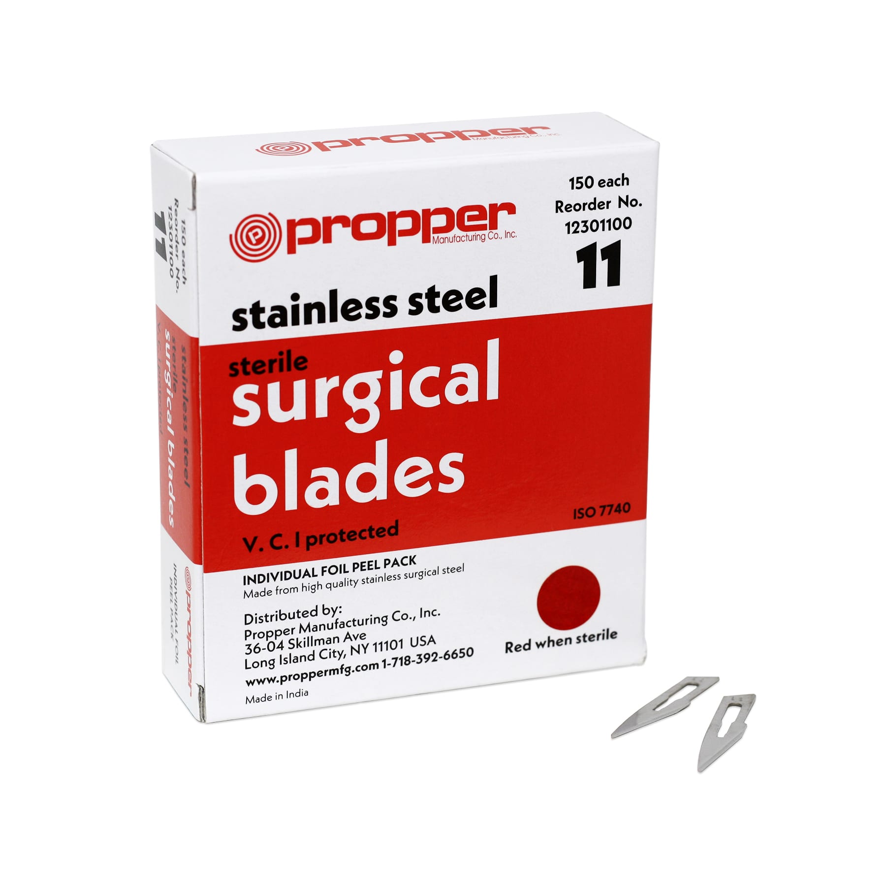Propper Non-Sterile Carbon Steel Surgical Blades